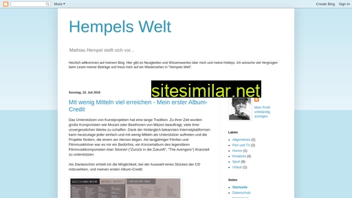 Hempels-welt similar sites