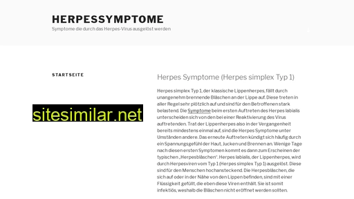 herpessymptome.de alternative sites