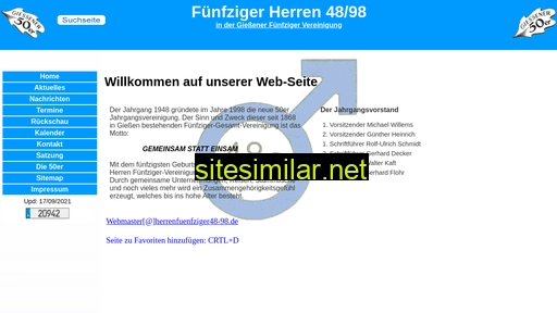Herrenfuenfziger48-98 similar sites
