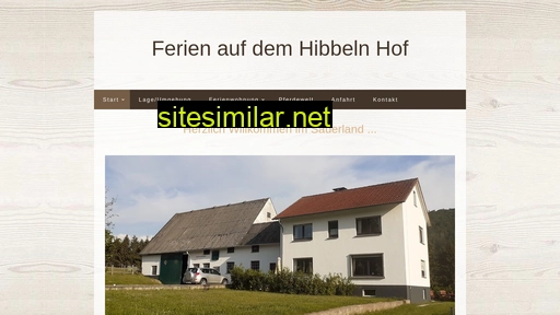 hibbelnhof.de alternative sites