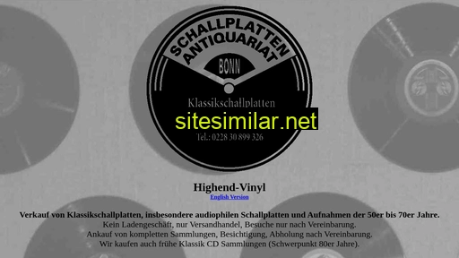 highend-vinyl.de alternative sites