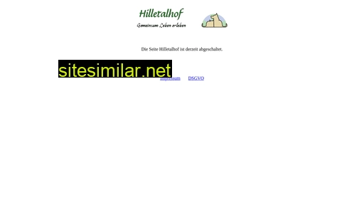 hilletalhof.de alternative sites