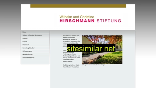 hirschmann-stiftung.de alternative sites