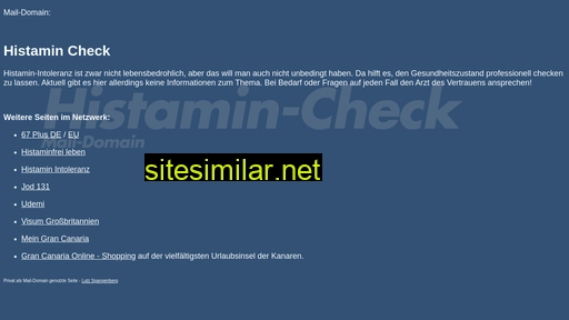 Histamin-check similar sites