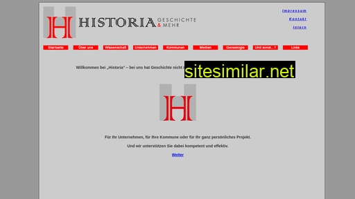 Historiaservice similar sites