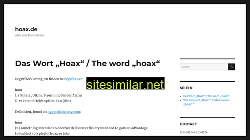 hoax.de alternative sites
