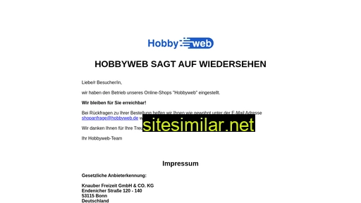 hobbyweb.de alternative sites