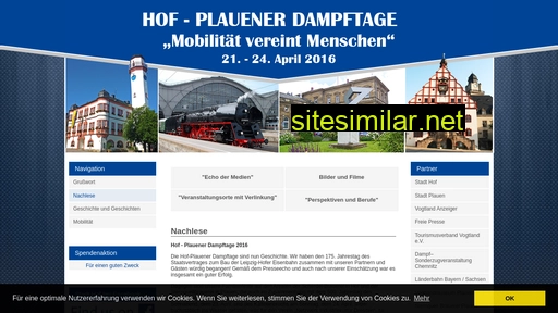 hof-plauener-dampftage.de alternative sites