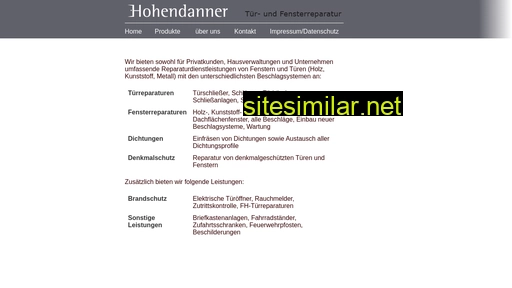 hohendanner.de alternative sites