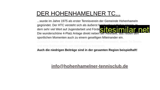Hohenhamelner-tennisclub similar sites