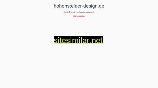 Hohensteiner-design similar sites