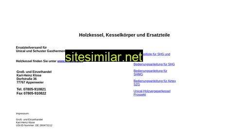 Hohmann-klose similar sites