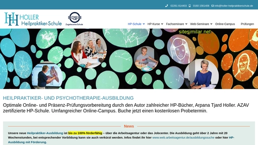 holler-heilpraktikerschule.de alternative sites