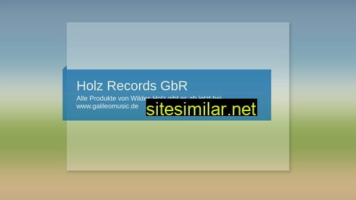 Holz-records similar sites