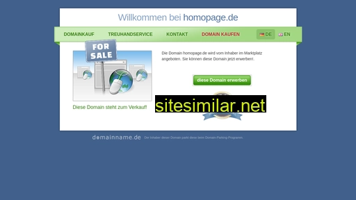 Homopage similar sites