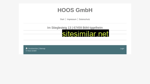 hoos-gmbh.de alternative sites