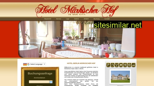hotelmaerkischerhof.de alternative sites