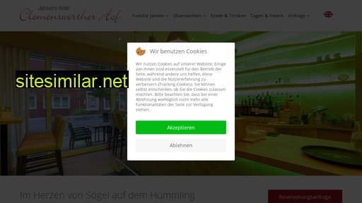 hotel-clemenswerther-hof.de alternative sites