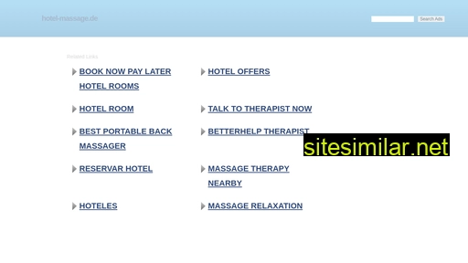 Hotel-massage similar sites