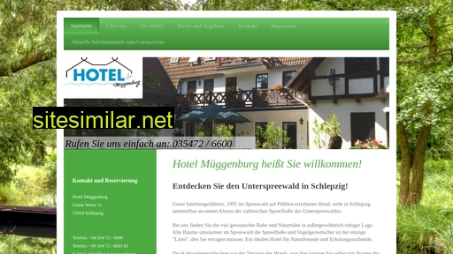 hotel-mueggenburg-spreewald.de alternative sites