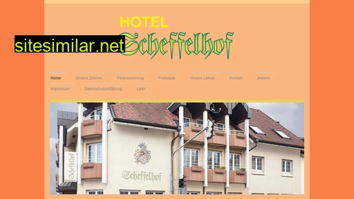hotelscheffelhof.de alternative sites