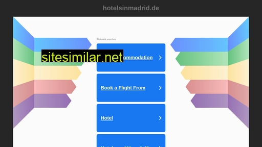 hotelsinmadrid.de alternative sites