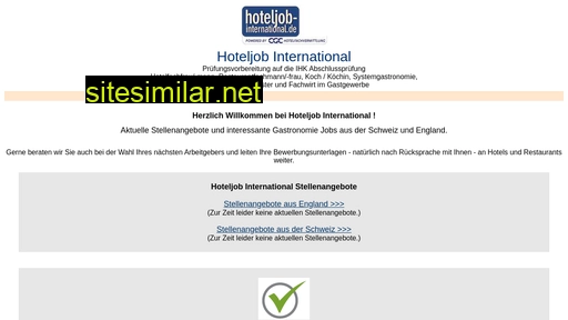 Hoteljob-international similar sites