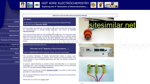 Hot-wire-electrochemistry similar sites