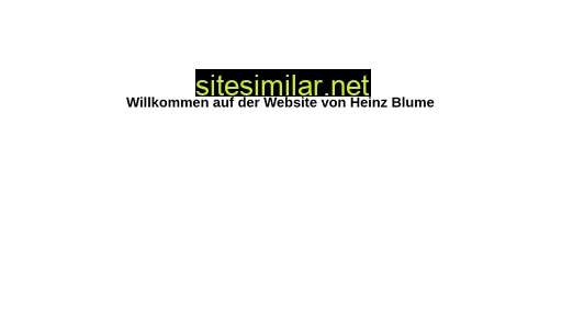 h-blume.de alternative sites
