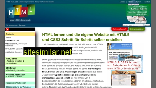html-seminar.de alternative sites