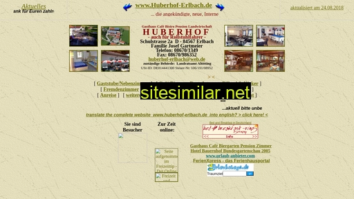 huberhof-erlbach.de alternative sites