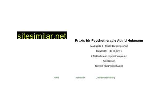hubmann-psychotherapie.de alternative sites