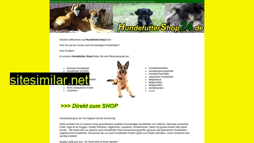 hundefuttershop24.de alternative sites