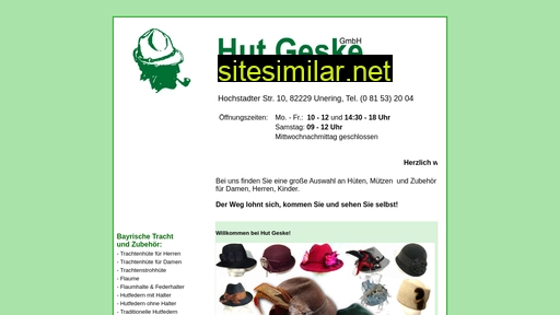 hut-geske.de alternative sites