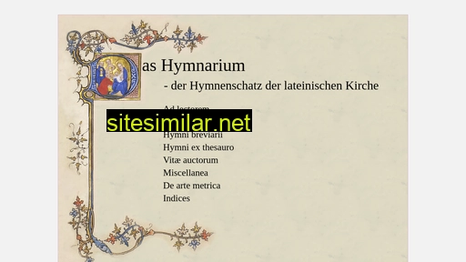 Hymnarium similar sites