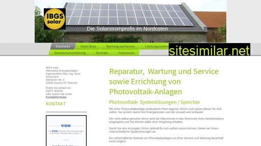 ibgs-solar.de alternative sites