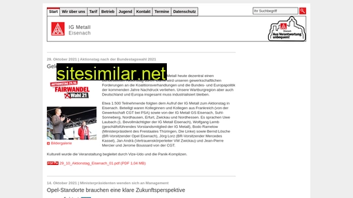 igmetall-eisenach.de alternative sites