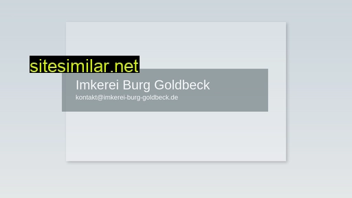 imkerei-burg-goldbeck.de alternative sites