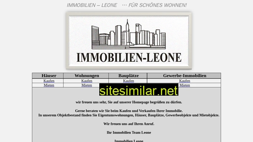 immobilien-leone.de alternative sites