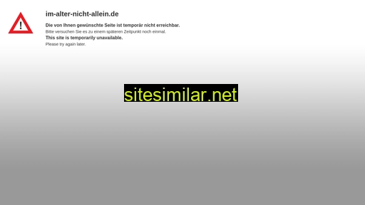 im-alter-nicht-allein.de alternative sites
