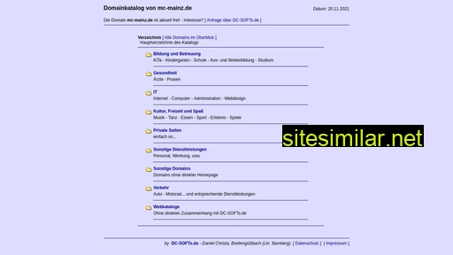 Index similar sites