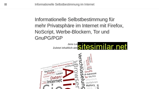 informationelle-selbstbestimmung-im-internet.de alternative sites