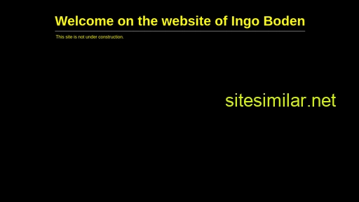 ingo-boden.de alternative sites