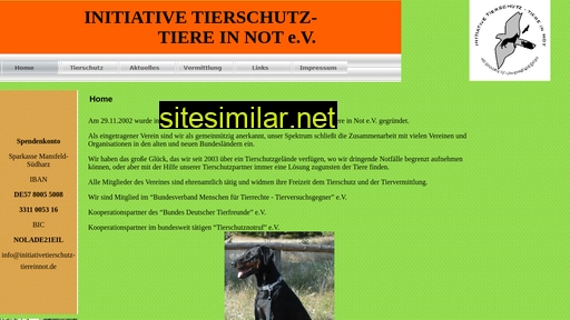 Initiativetierschutz-tiereinnot similar sites
