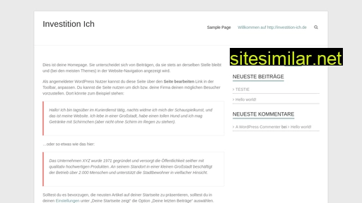 Investition-ich similar sites