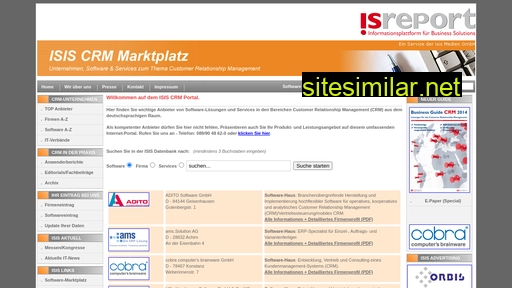 isis-crm.de alternative sites