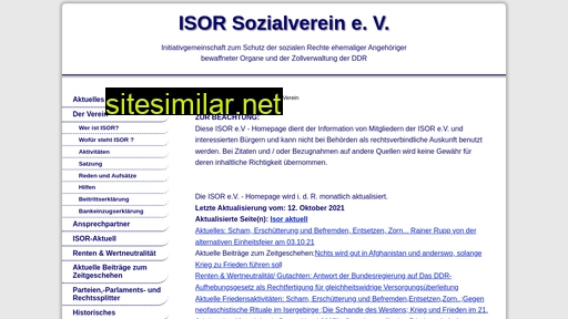 isor-sozialverein.de alternative sites