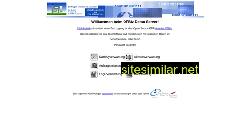 isu-ofbiz.de alternative sites
