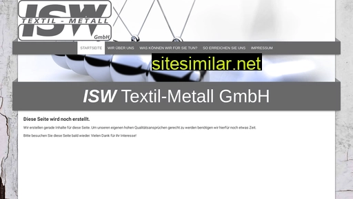 Isw-textil-metall similar sites