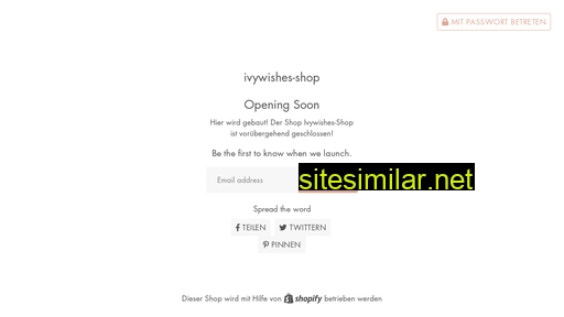 ivywishes-shop.de alternative sites